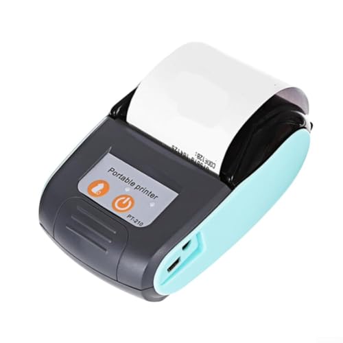 QOXEZY Thermobondrucker für verschiedene Anwendungen, 58 mm, schnelle Druckgeschwindigkeit, um die Anforderungen von geschäftigen Arbeitsplätzen auf Android/für Android zu erfüllen (blau) von QOXEZY