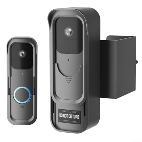 QOXEZY Türklingelhalterung kompatibel mit für Blink Video Türklingel Diebstahlschutz Gehäuse ohne Bohren Installation Halterung Abnehmbares Design für Mieter Home Wohnung von QOXEZY