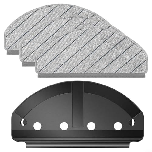 QOXEZY Wischmopp-Aufsatz und Tuchhalter für Ecovacs für Deebot N20 Plus/Pro/Family Serie Staubsauger, robuster Kunststoff, weiche Mikrofaser, Wischtuchhalterungs-Set, einfache Installation von QOXEZY