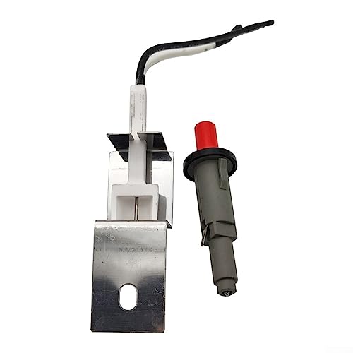 QOXEZY Für Zündmontage Ersatz-Kit für Weber Q100 Q120 Q200 Q220 Q1000 Q2000, Druckknopf Piezozünder für Zündkammernadel mit Draht für Grill von QOXEZY