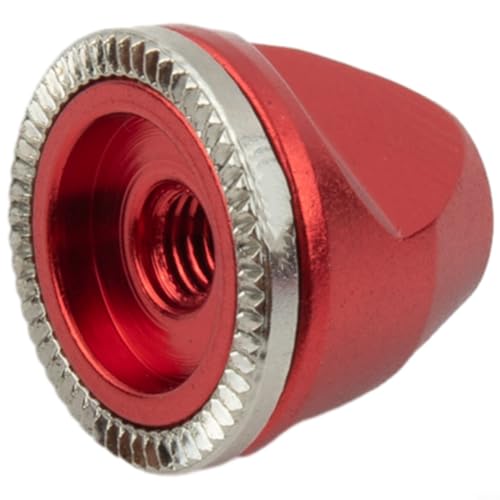 Rutschfeste M5-Radmuttern, Schnellspann-Achsschraube für einfache Installation, langlebige Nabenmutter aus Aluminiumlegierung mit rutschfester Oberfläche (rot) von QOXEZY
