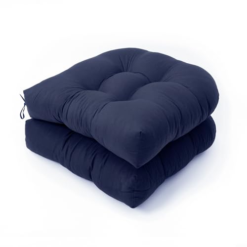 Schlankes U-förmiges Kissen-Design, passt perfekt zu Ihren Rattanstühlen drinnen oder draußen, bietet Komfort mit Stil 2 Stück Schlankes U-förmiges Kissen-Design, passt perfekt zu Ihren Rattanstühlen drinnen oder draußen, bietet Komfort mit Stil 2 Stück von QOXEZY