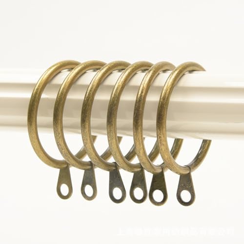 Set mit 60 stabilen Metallringen für schwere Vorhänge in jeder Umgebung (Bronze) von QOXEZY