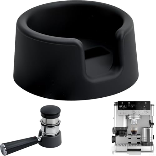 Silikon-Kaffee-Tamper-Basis, kompatibel mit Espresso ES601, mit rutschfestem und erhöhtem Rand, auslaufsicheres Design zur Verbesserung der Tamp-Konsistenz und zum Reinigen des Arbeitsbereichs von QOXEZY