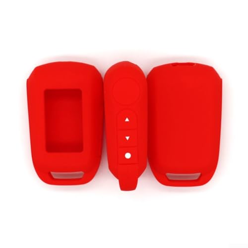 Silikon Schlüsselhülle für Starline A92 A94 A64 Auto-Fernbedienungen, Schutzhülle mit Anti und Verschleißfestem Material (Rot) von QOXEZY