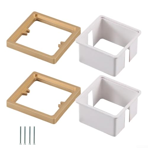 Steckdosenabstandshalter 2 Stück Steckdosenverlängerung mit Hilfsdichtung für zuverlässige elektrische Verkabelung und Installationsunterstützung (10 mm) von QOXEZY