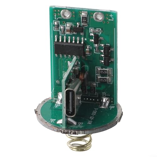 Taschenlampen-Treiberplatine für 26650-Batterien, optimiertes Schaltungsdesign für maximale Helligkeit und Energieeffizienz (Typ C) von QOXEZY