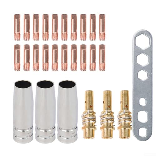 Umfassendes 27-teiliges Zubehör-Set für MIG-Schweißen, kompatibel mit 15AK-Taschenlampen und verfügt über 0 8 mm Spitzen für effiziente Aufgaben Umfassendes 27-teiliges Zubehör-Set für MIG-Schweißen, kompatibel mit 15AK-Taschenlampen und verfügt über 0 8 mm Spitzen für effiziente Aufgaben von QOXEZY
