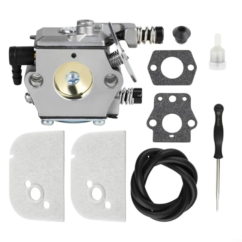 Vergaser-Ersatz-Kit mit Luftfilter-Kraftstoffleitung für 009 010 011 012 Kettensägenmodelle Professionelle Motorteile Metallkonstruktion kompatibel Wartungswerkzeugsatz Vergaser-Ersatz-Kit mit Luftfilter-Kraftstoffleitung für 009 010 011 012 Kettensägenmodelle Professionelle Motorteile Metallkonstruktion kompatibel Wartungswerkzeugsatz von QOXEZY