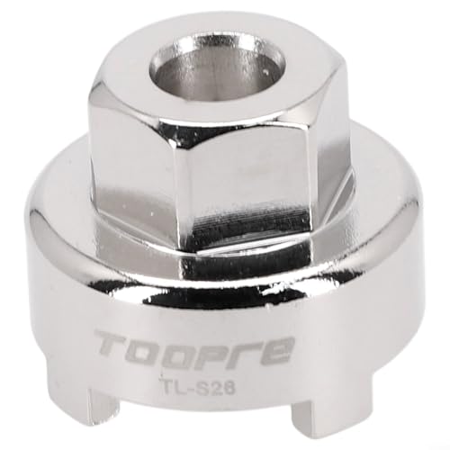 Werkzeug zum Entfernen von Fahrrädern und Freilauf, 4 Kerben, CNC-Finish, Hartmetall-Material von QOXEZY