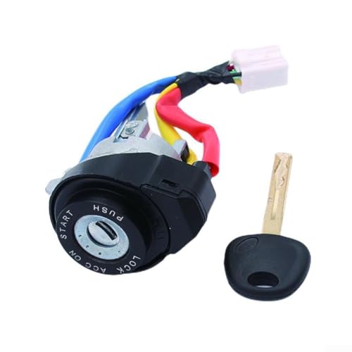 Zündschloss Zylinder und Schlüssel Set für Hyundai Sonata 2011 2014 Teil 819003SA00 von QOXEZY