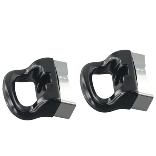 For 2 schwarze Topfseitengriffe for Schnellkochtopf, Dampfgarer, Soßentopf, Ohr, Ersatz, Einzelloch, kurzer Seitengriff, Kochgeschirr von QPAJWAKS