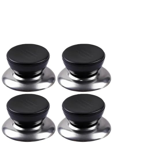 Kochgeschirr-Knopfabdeckung, Glasbodenabdeckung, 4 Stück, Schnellkochtöpfe, universeller Topfdeckelgriff(4pcs) von QPAJWAKS
