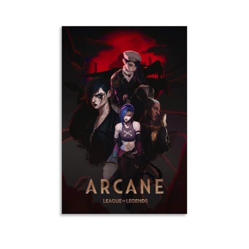 QPKNZNBAR Arcane Poster Tv Series Vintage Collage Für Zimmer, Ästhetische Leinwand-Wandkunst, Schlafzimmer-Dekor Posters 08x12inch(20x30cm) von QPKNZNBAR