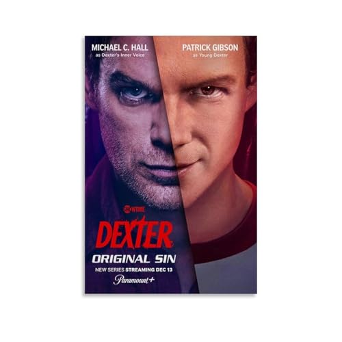 QPKNZNBAR Dexter Poster Tv Series Vintage Collage Psychological Thriller Für Zimmer, Ästhetische Leinwand-Wandkunst, Schlafzimmer-Dekor Posters 08x12inch(20x30cm) von QPKNZNBAR
