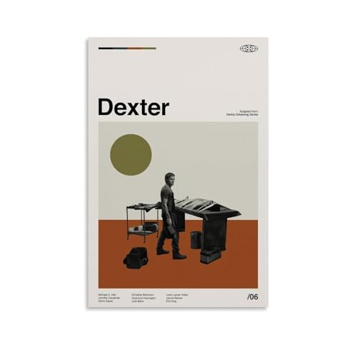 QPKNZNBAR Dexter Poster Vintage Tv Series Psychological Thriller Für Zimmer, Ästhetische Leinwand-Wandkunst, Schlafzimmer-Dekor Posters 20x30inch(50x75cm) von QPKNZNBAR