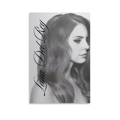 QPKNZNBAR Lana Del Poster Rey Music Vintage Singer Für Zimmer, Ästhetische Leinwand-Wandkunst, Schlafzimmer-Dekor Posters 16x24inch(40x60cm) von QPKNZNBAR