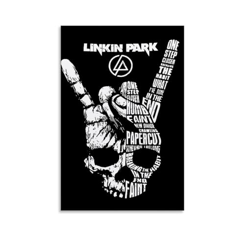 QPKNZNBAR Linkin Poster Park Music Rock Band Vintage Für Zimmer, Ästhetische Leinwand-Wandkunst, Schlafzimmer-Dekor Posters 16x24inch(40x60cm) von QPKNZNBAR