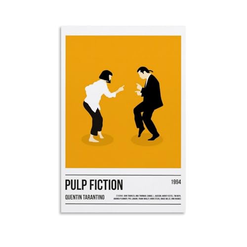QPKNZNBAR Pulp Poster Fiction Crime Thriller Movie Vintage Für Zimmer, Ästhetische Leinwand-Wandkunst, Schlafzimmer-Dekor Posters 16x24inch(40x60cm) von QPKNZNBAR