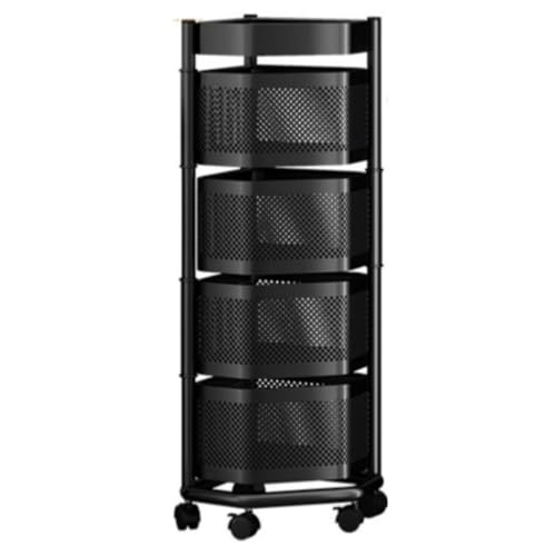 QPKZ 5-stufiges Metall-Küchenrollwagen-Aufbewahrungsgestell mit Rädern, bodenstehendes Küchenfruchtgemüse-Aufbewahrungs-Korbregal mit Rad, bewegliches Aufbewahrungsregal 4-Tier QPKZ 5-stufiges Metall-Küchenrollwagen-Aufbewahrungsgestell mit Rädern, bodenstehendes Küchenfruchtgemüse-Aufbewahrungs-Korbregal mit Rad, bewegliches Aufbewahrungsregal 4-Tier von QPKZ