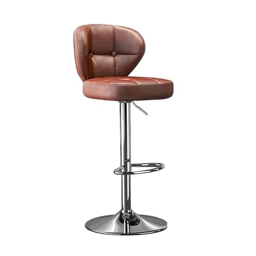QPKZ Drehstühle Barhocker höhenverstellbar mit lehne barstuhl, Küchenstühle Mit Fußstütze, Gemütliche PU Weiche Sitzfläche, Für Tresenhocker, Wohnküchen, Hotels, Bar Hock Brown QPKZ Drehstühle Barhocker höhenverstellbar mit lehne barstuhl, Küchenstühle Mit Fußstütze, Gemütliche PU Weiche Sitzfläche, Für Tresenhocker, Wohnküchen, Hotels, Bar Hock Brown von QPKZ