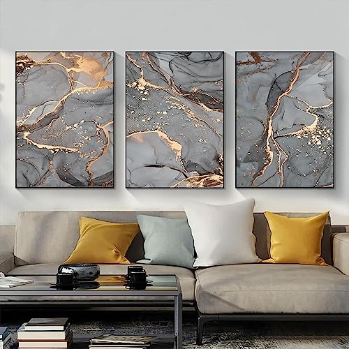 QPLGTU Islamischer Postersatz, Marmor Leinwand Malerei, Arabische Kunst Leinwand Poster, Wohnzimmer, Schlafzimmer Poster Dekoration Hintergrund Wand Leinwand Poster, Rahmenlos (Stil 15,60x90cm*3)… von QPLGTU