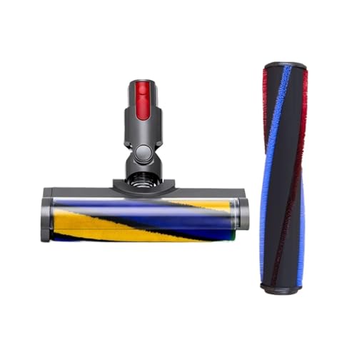 Bürste, Kompatibel For Dyson, V12 Staubsauger Zubehör Ersatz Motorkopf Mit Grün Licht Teppich Roller Bürstenkopf(Combination) von QPOBTMUTB