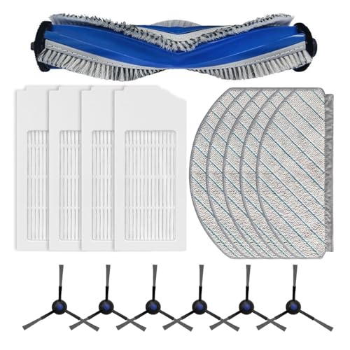 Filter Mopptücher Staubbeutel Seitenbürsten-Set, Kompatibel Mit Ecovacs, Y1 Y1 Plus Y1 Pro Staubsauger-Ersatzteile(B 1SET) von QPOBTMUTB