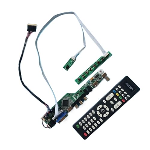 QPOGRMJR DIY Kit Controller Driver Board for LP156WH3-TLS1 LP156WH3 (TL) 15,6 "Laptop Matrix TV Analog 1366x768 LVDS 40Pin USB + AV + VGA + HDMI(for LP156WH3(TL)(F1)) von QPOGRMJR