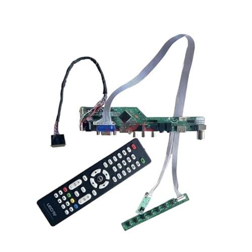 QPOGRMJR DIY Kit Controller Driver Board for LTN101NT02-001/101/A04/C01 LVDS 40Pin 10,1 "Laptop Matrix 1024x600 TV Analog USB + AV + VGA + HDMI(for LTN101NT02-001) von QPOGRMJR
