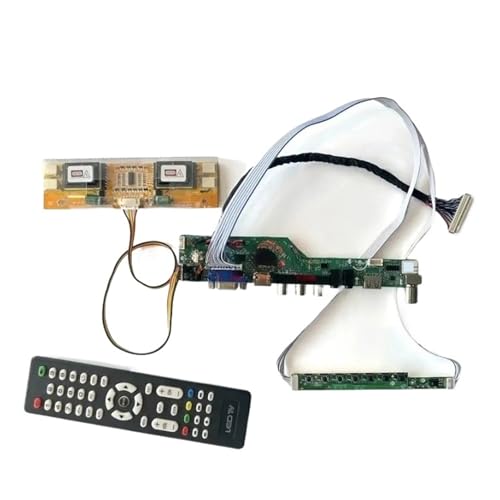 QPOGRMJR LCD-Treiberplatine for HT190WG1 LM190WX1 LTM190M2 M190PW01 1440 * 900 LVDS 30-polig 4CCFL Analog-TV-Kit DIY-Monitor AV + USB + IR + VGA + HDMI(for HT190WG1-601) von QPOGRMJR