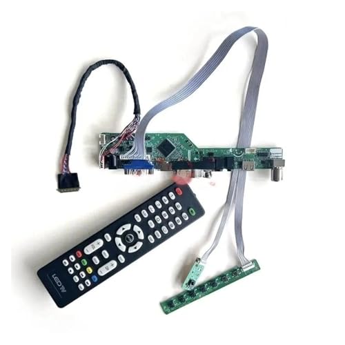 QPOGRMJR Treiber-Controller-Board for LTN156AT29-401/H01/L01 Kit DIY 1366x768 Laptop-Bildschirm 15,6 Zoll 40-Pin LVDS HDMI + VGA + AV + USB Analog TV(for LTN156AT29-H01) von QPOGRMJR