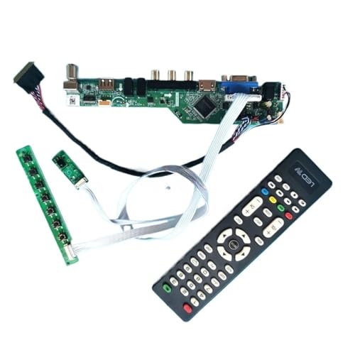 QPOGRMJR for CLAA101NB01 HT101WSB-101 40-Pin LVDS Laptop-Bildschirm Analog TV 1024x600 10,1 "HDMI + VGA + AV + USB Treiber Controller Board Kit DIY(for CLAA101NB01A) von QPOGRMJR