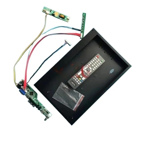 QPOGRMJR for LP141WX3-TLB1/TLA4/TLN1/TLP2 TV Analog Treiber Board + Metall Fall 14.1 "VGA HDMI-Kompatibel USB LVDS 30 Pin Kit 1280 * 800 1CCFL(LP141WX3-TLB1 x Case) von QPOGRMJR