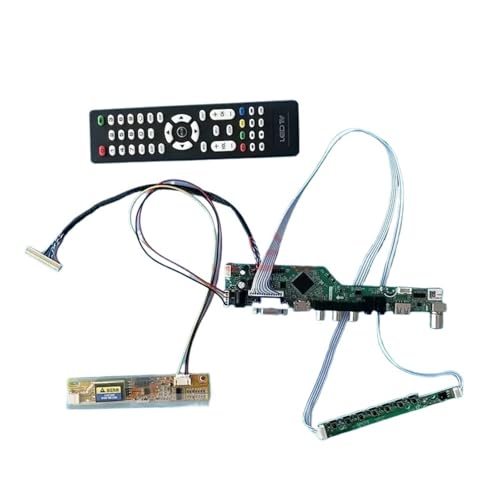 QPOGRMJR for LP156WH1 M156NWR1 N156B3 Controller Driver Board DIY Kit 1CCFL AV + HDMI + VGA + IR + USB TV Analog LCD Display 1366 * 768 30-Pin LVDS(for N156B3-L03) von QPOGRMJR