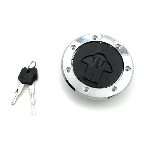 QPQXZCV Motorrad Zündschloss Kraftstoff Gas Kappe Abdeckung Sitz Lock Key Set Für Kawasaki ZZR400 ZZR600 ZXR400 750 ZX6R ZX7R ZX7RR ZX900 ZX9R(Tank Cap Lock) von QPQXZCV