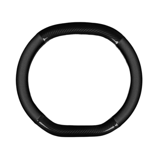 QPRPWHZI Lenkradhüllen Universal-Lenkradbezug 38 cm 36 cm D-Form Auto-Innenausstattung Auto-Lenkradbezug Auto Lenkradbezug(Up and Down D) von QPRPWHZI