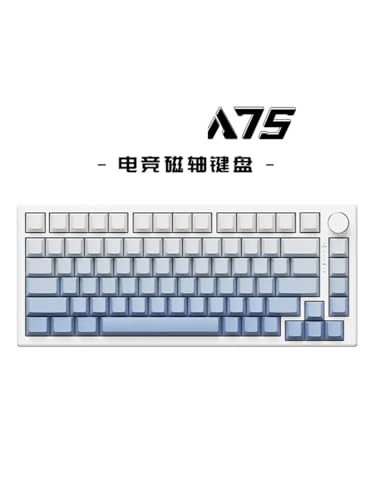 A75 HOT Swappable 75% verkabeltes mechanisches -Tastaturschalter für FPS und Valorante Gamers PC -Geschenke angepasst(A75-Blue-Mag) von QPSJXN