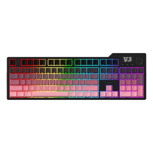 QPSJXN Benutzerdefinierte mechanische Tastatur mit Dichtungsstruktur HOT-SWAPABLE Full-Key 104 PBT-Tastaturkaps kompatibel mit verschiedenen Setups QPSJXN Benutzerdefinierte mechanische Tastatur mit Dichtungsstruktur HOT-SWAPABLE Full-Key 104 PBT-Tastaturkaps kompatibel mit verschiedenen Setups von QPSJXN