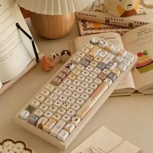 QPSJXN CAT -Profil thermische Sublimation PBT Keycap Mechanische Spieltastatur für Jungen und Mädchen (Dog keycap) von QPSJXN