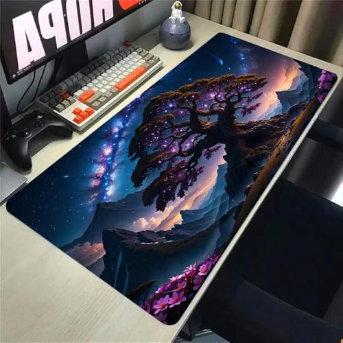 QPSJXN Large XXL Maus -Pad Sonnenuntergangslandschaft Design 40x90 cm Naturkautschukmatte für Schreibtisch und Geschenk(CS06039) von QPSJXN