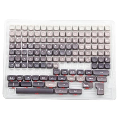 QPSJXN MOA -Profil PBT KeyCap Set 134 für MX Mechanische Tastaturen fünfseitige Sublimationsdesign(KR Box M134-G) von QPSJXN