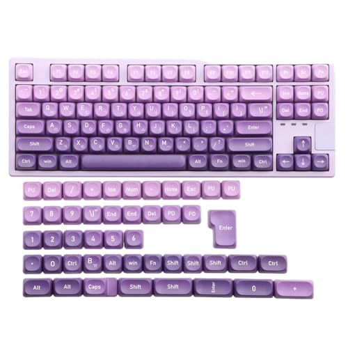 QPSJXN MOA -Profil PBT KeyCap Set 134 für MX Mechanische Tastaturen fünfseitige Sublimationsdesign(KR Box M134-P) von QPSJXN