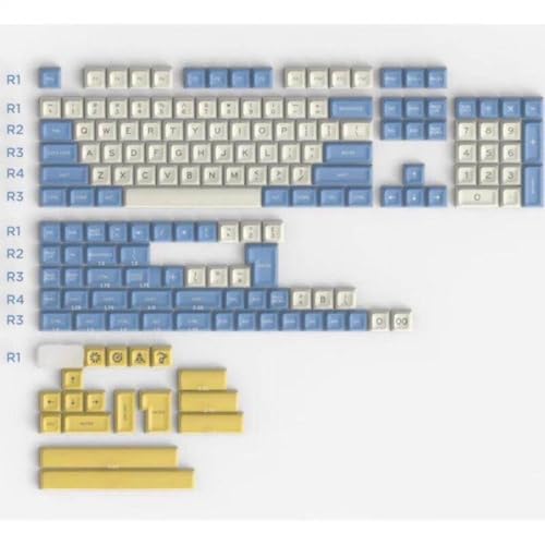 QPSJXN MT3 Jukebox Thema 173 PBT SA Profile Keycap Set für benutzerdefinierte mechanische -Tastaturen mit MX Switch -Kompatibilität(E) von QPSJXN