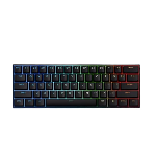 QPSJXN Mchose Ace 60 Pro 68 Magnetic Switch Hot Swappable RGB Mechanische Tastatur anpassbare -Tastatur für PC -Spielerzubehör(Black Blue Ice) von QPSJXN