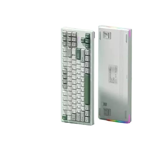 QPSJXN WLAN MECHANISCHE Tastatur DREI Modus Dichtung RGB Backlight Hot Swap Low Delay Gamer Accessoire 2.4g(Iris 4000mAh LY) von QPSJXN