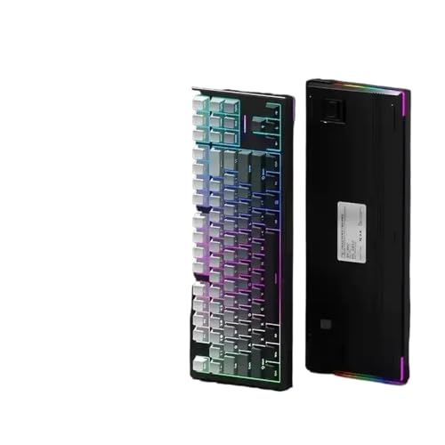 QPSJXN WLAN MECHANISCHE Tastatur DREI Modus Dichtung RGB Backlight Hot Swap Low Delay Gamer Accessoire 2.4g(Polar Day 8000mAh SY) von QPSJXN