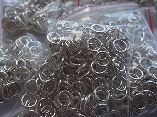 200 Stück – Versilberte 4 mm gelötete geschlossene Biegeringe für Schmuckherstellung und Dekoration von QPSupplies