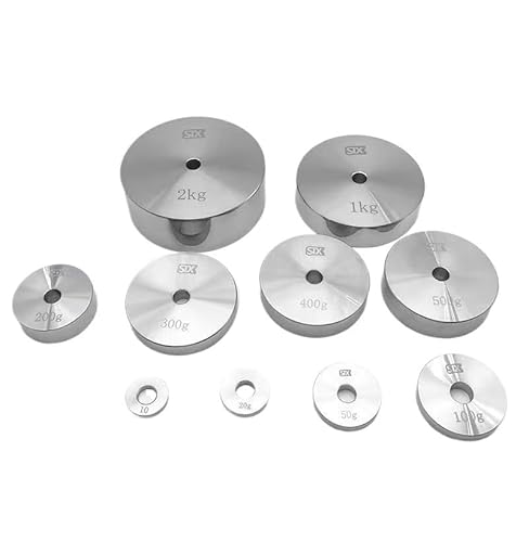 1 Stück M1 2Cr13 Edelstahl-Kalibriergewichtsblock – Standardgewichte for Laborwaagen/korrosionsbeständig/hohe Härte(25g) von QPTGWPBZY