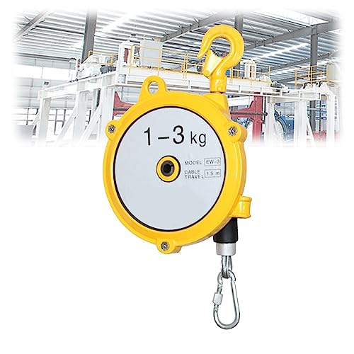 1 Stück einziehbarer Federzug – Werkzeugzug mit Haken und Drahtseil for verbesserte Arbeitseffizienz/reduzierte Ermüdung(1-3kg) von QPTGWPBZY